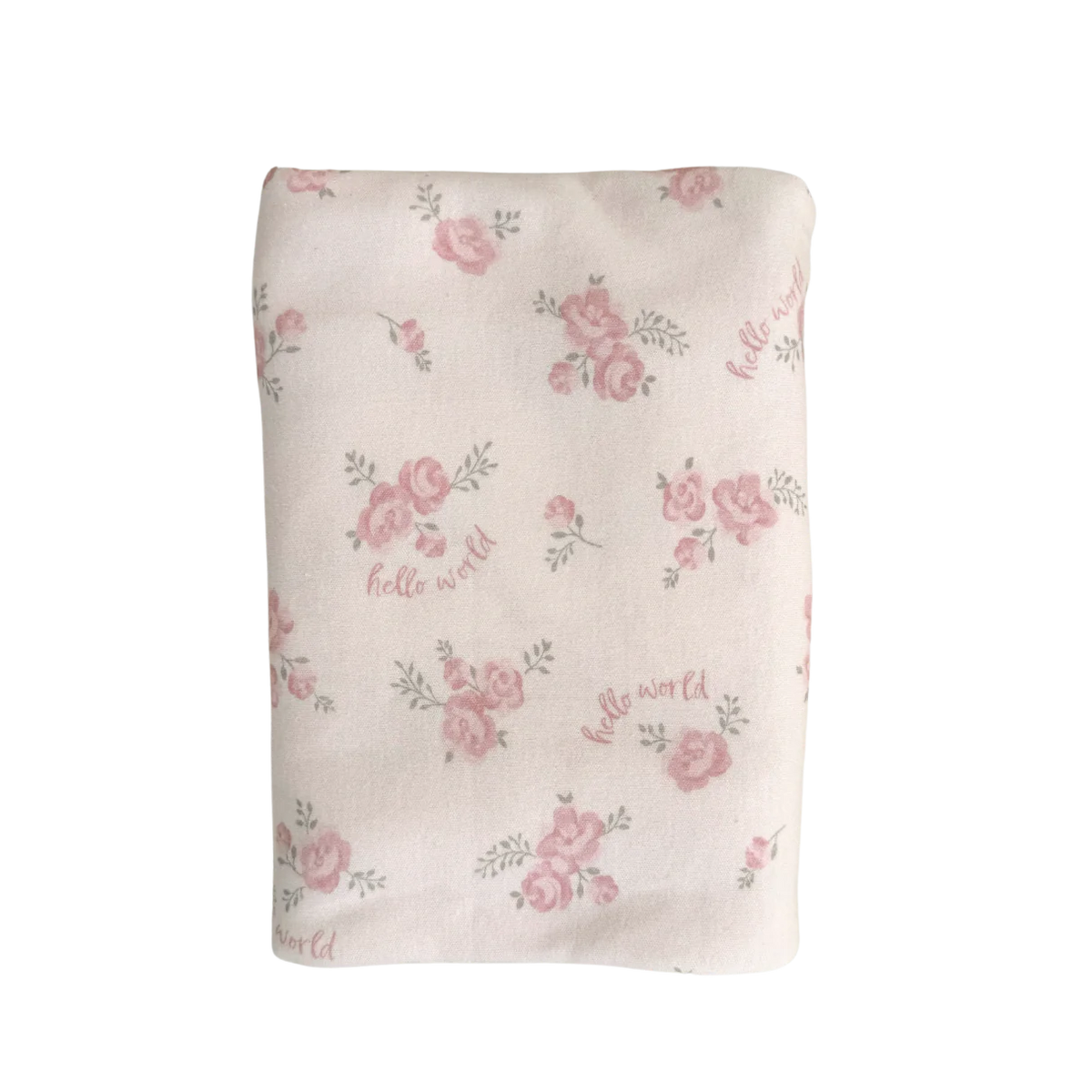 Set Helloworld Swaddle and Topknot Set | 'Hello World' Country Floral – Willow Dreamer